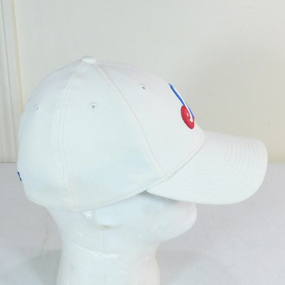 New Era Montreal Expos Flex Fit Hat Size M/L Cream Blue Underbrim MLB - Picture 3 of 7